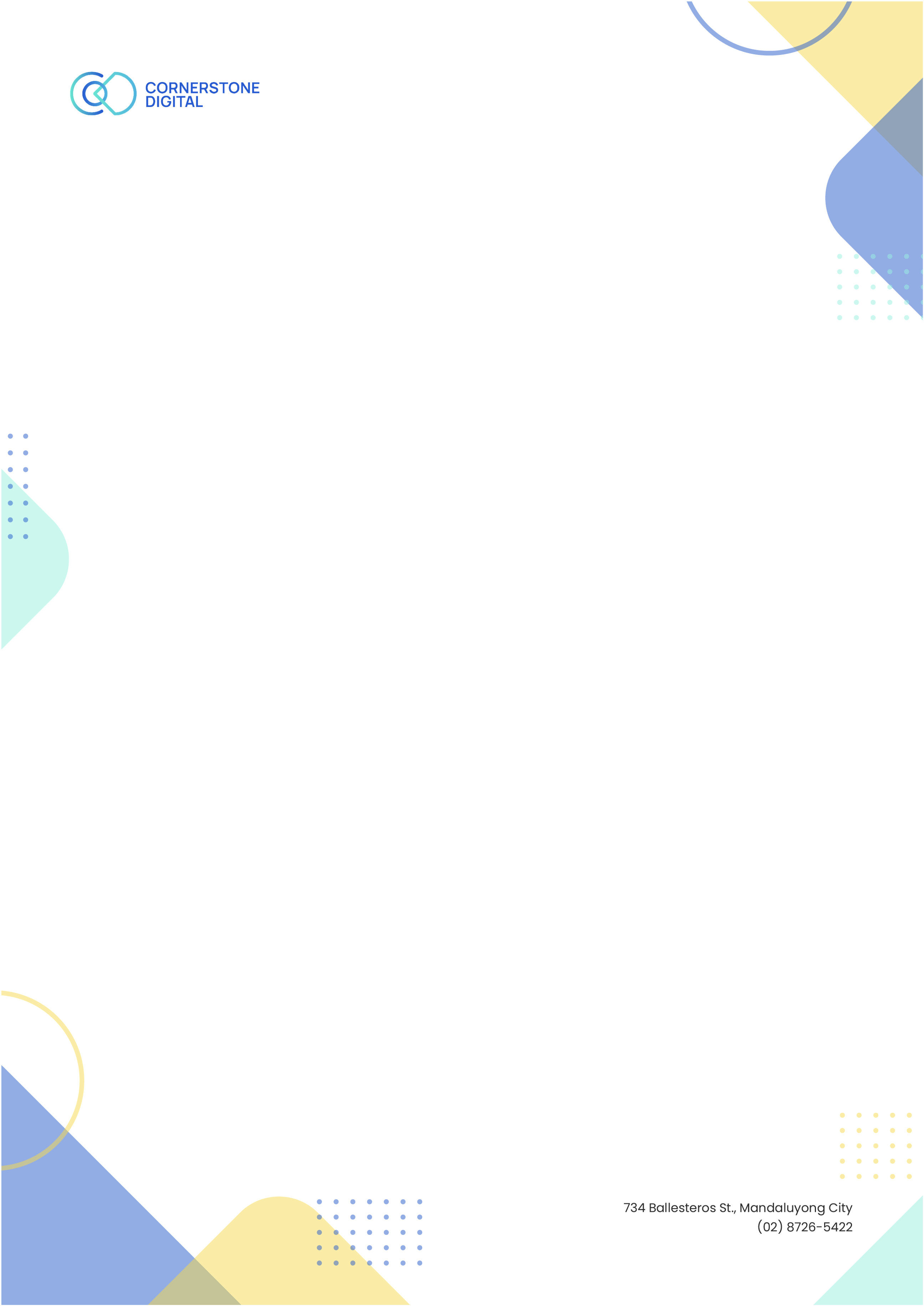 cornerstone letterhead